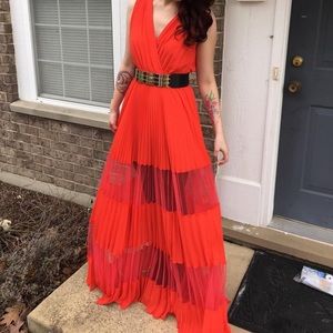 Floor Length Red Dress **BELT NOT INCLUDED**